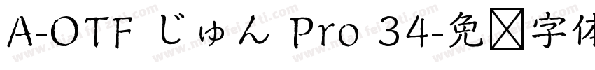 A-OTF じゅん Pro 34字体转换
